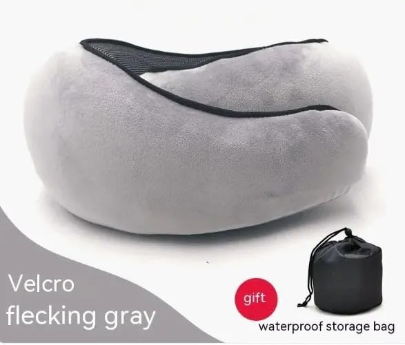 Ergonomic Neck Pillow Unique Design Memory Foam Breathable Machine Washable Travel Pillow for Airplane Car Office Naps