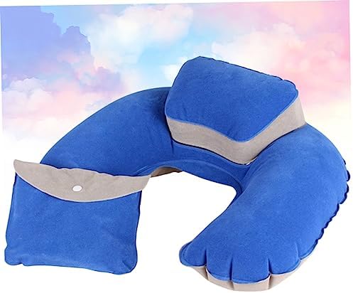 Sapphire Blue U-Shape Travel Pillow for Comfort on the Go