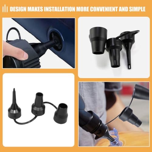Happyyami 8pcs Air Pump Nozzle Attachments for Inflatable Beds and Air Mattresses