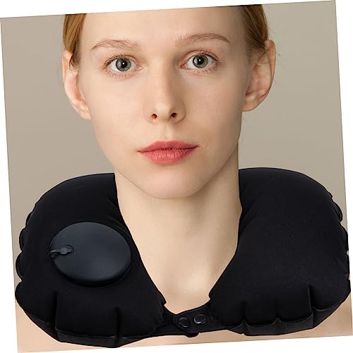 Healifty Comfortable Inflatable Neck Pillow for Travel Car Plane Home Use