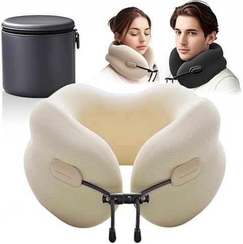 YOOBEBEST Travel Pillow with Memory Foam and Eye Mask