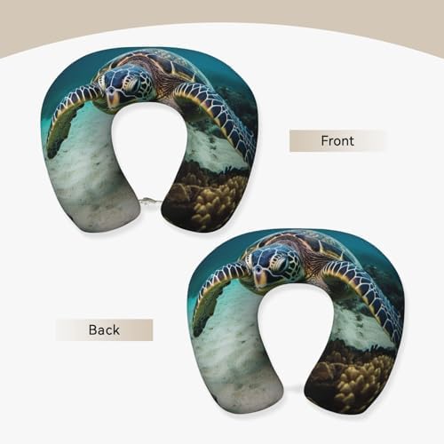 Ergonomic Travel Pillow Memory Foam Airplane Pillow for Neck and Head Support Buckle-Ready for Oxygen