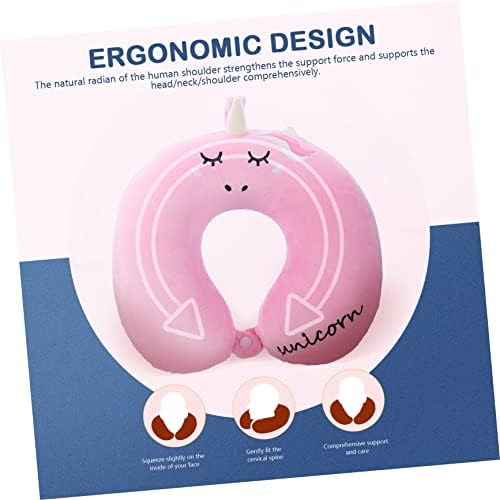 Zerodeko Ergonomic Travel Pillow Neck Support for Adults