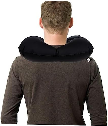Healifty Comfortable Inflatable Neck Pillow for Travel Car Plane Home Use