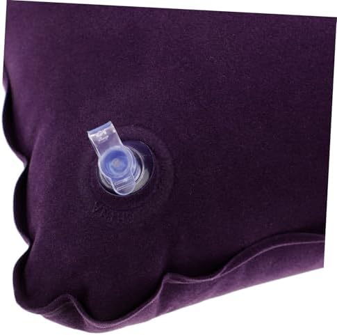 Thick Flocking Travel Pillow for Camping Naps and Neck Support