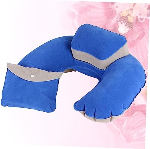 Sapphire Blue U-Shape Travel Pillow for Comfort on the Go