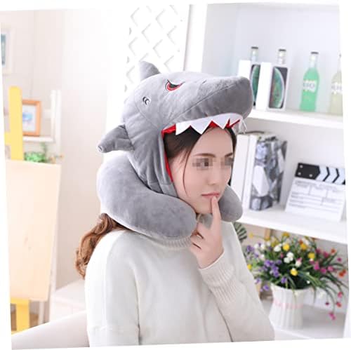 Shark Head Travel Pillow for Adults and Kids Unisex Perfect for Sleeping Wearing and Fun Parties