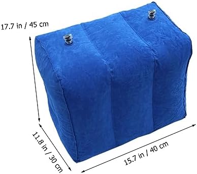 GRIRIW Inflatable Foot Rest Pillow for Travel and Office Comfort