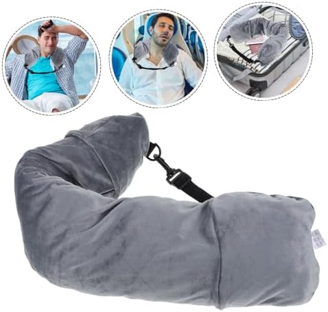 Luxshiny Travel Pillow with Storage Function for Airplane or Long Flight