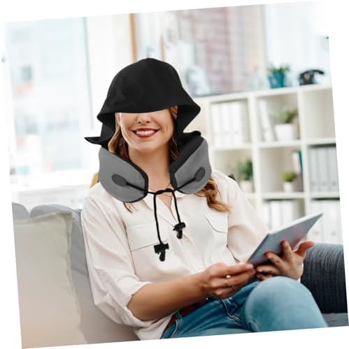 Garneck Travel Pillow - U-Shape Memory Foam Neck Support Pillow for Car Office and Sleep