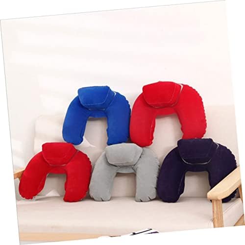 Travelers Ultra-Comfortable Inflatable Pillow for Airplanes Cars U-Shaped Ergonomic Design Lightweight Durable