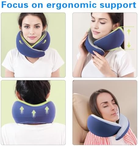 Belecy Travel Pillows for Airplanes - Perfect for Relaxing With Ergonomic Support