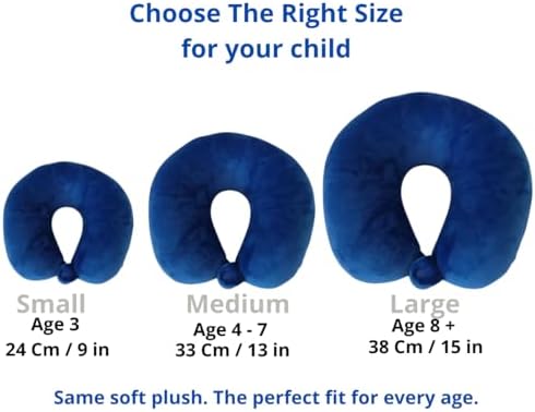 BelkVilo Small Compact Airplane Car Stroller Travel Pillow with Cute Penguin Plush for Kids Age 3