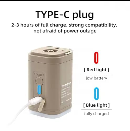 Compact Camping Air Pump - Easy Inflation for Sleepover or camping trips