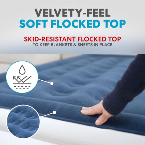 Simpli-Magic Luxury Air Mattress Built-in Pump for Home and Camping