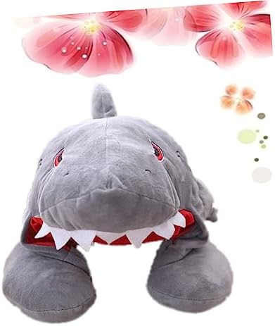 Goofy Shark Hat Travel Neck Pillow for Car and Airplane Sleep