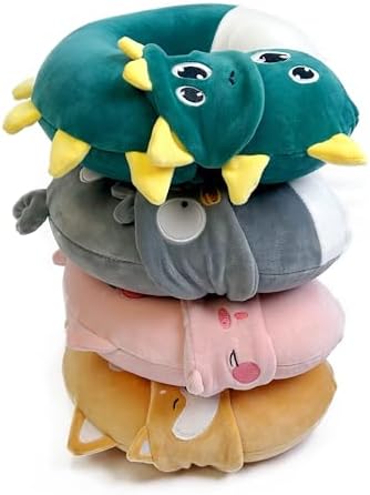Adorable Green Dragon Travel Neck Pillow