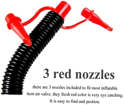 Amosfun Inflatable Air Pump with 3 Nozzles for Kayaks More Pump Deflate Easy