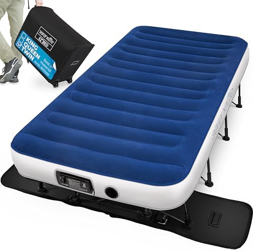 SereneLife Air Mattress - Twin Inflatable Bed for Travelers