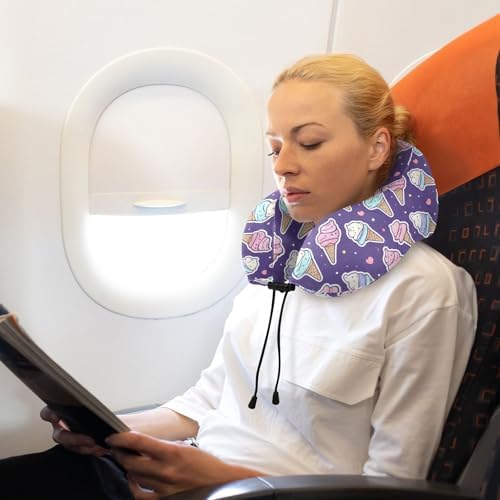 ALAZA Neck Travel Pillow with Memory Foam and Washable Cover