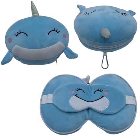Kalan Daydreamz Nawhal Travel Pillow Eye Mask