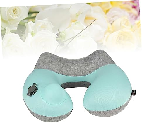 Zerodeko Inflatable Travel Pillow U-Shape Neck Pillow Portable Quick Inflation Set