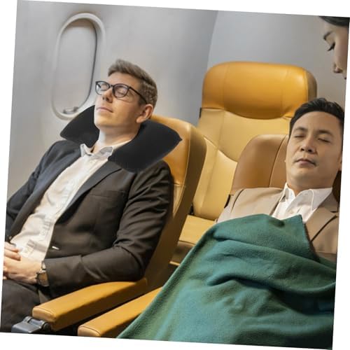 MAGICLULU Inflatable Neck Pillow with Eye Mask Travel Set