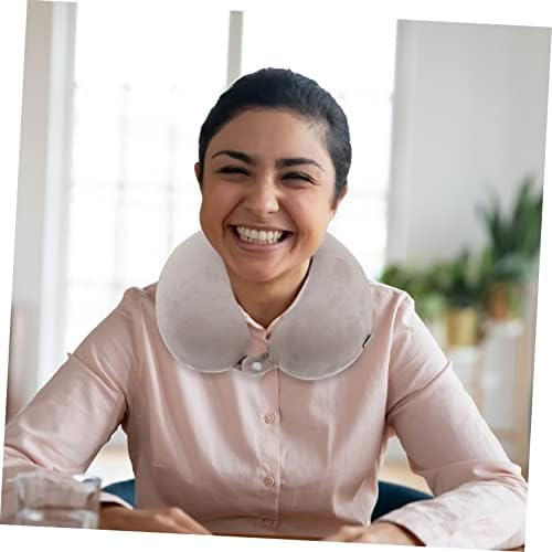 Cabilock Travel U-Shaped Pillow Soft Comfortable Neck Pillow for Long Trips