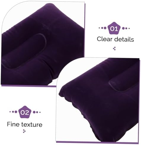 Thick Flocking Travel Pillow for Camping Naps and Neck Support
