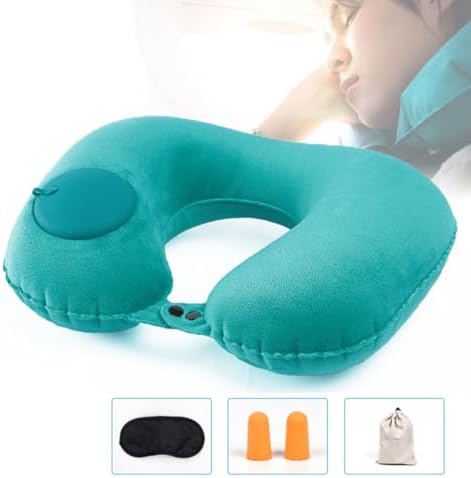 GRIRIW Memory Foam Travel Neck Cushion Pillow 46x29cm