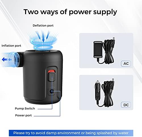 FLEXTAILGEAR Electric Air Pump - Portable Inflaton Solution for Hiking Camping