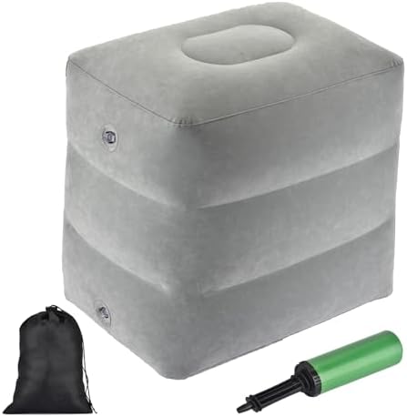 Adjustable Inflatable Airplane Foot Rest for Kids and Adults
