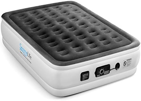SereneLife Luxury Full Size Air MattressComfort Support for Home Camping and Travel
