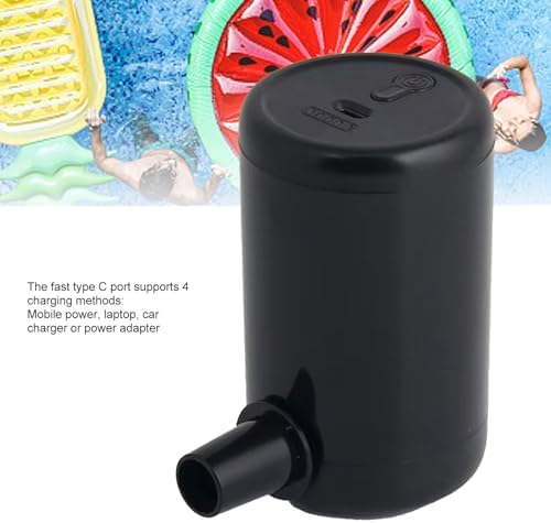 TOPINCN Portable Cordless Air Pump 2 Nozzles USB Rechargeable for Mattresses Pools
