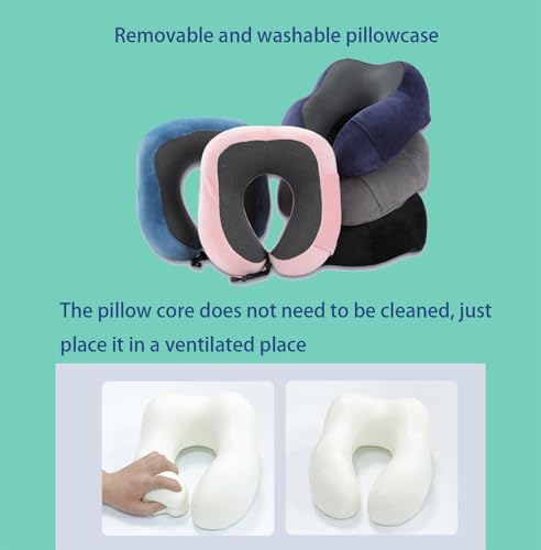 Comfortable Memory Foam Travel Pillow with Eye Mask and Ear Plugs