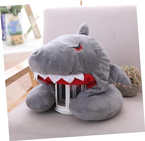 Goofy Shark Hat Travel Neck Pillow for Car and Airplane Sleep