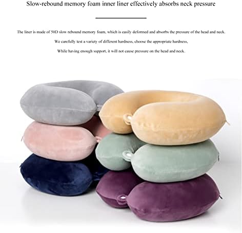 Perfect for Travel Portable Memory Foam Neck Pillow for Airplanes Cars and Office Use