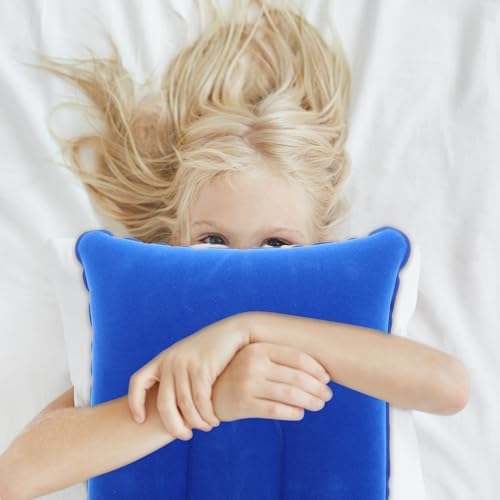 Healifty Inflatable Travel Pillow Neck Support for Hiking Camping Home and Office