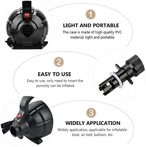 Quick Inflate Electric Air Compressor Pump with Multiple Nozzles for Boats Balloons More