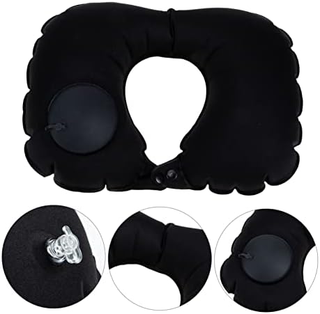 GRIRIW Inflatable Travel Pillow Neck Cushion for Airplane Camping Ergonomic Design