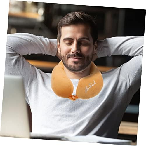 Happyyami U-Shape Travel Pillow Comfortable Neck Cushion with Design for Airplane Train and Car