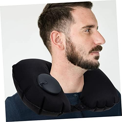 Convenient Inflatable Travel Pillow for Airplane Comfort and Neck Support