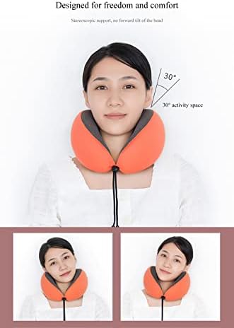 Neck and Head Support Pillow Stop Head from Falling Forward Memory Foam Travel Pillow for Airplane Train or Camp Use