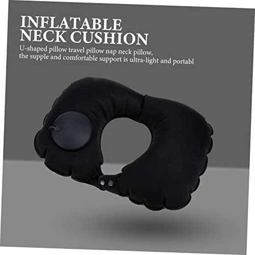 GRIRIW Inflatable Travel Pillow Neck Cushion for Airplane Camping Ergonomic Design