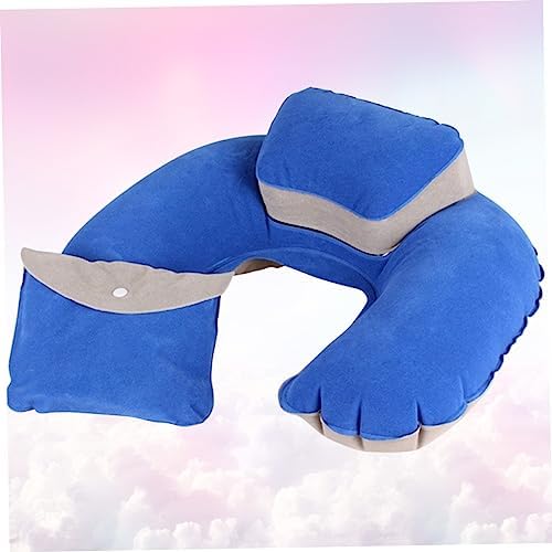 Sapphire Blue U-Shape Travel Pillow for Comfort on the Go