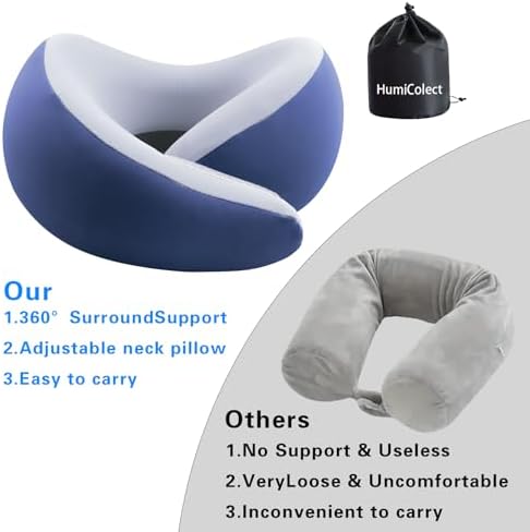 Belecy Travel Pillows for Airplanes - Perfect for Relaxing With Ergonomic Support