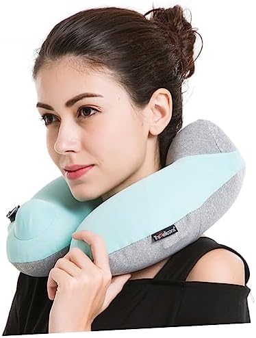 MAGICLULU Inflatable U Shape Neck Pillow Travel Set