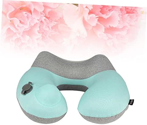 Zerodeko Inflatable Travel Pillow U-Shape Neck Pillow Portable Quick Inflation Set