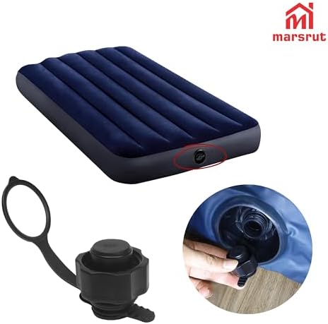 Intex Air Mattress Cap Replacement - 22mm 2-in-1 Plastic Inflatable Anti-Leak Plugs