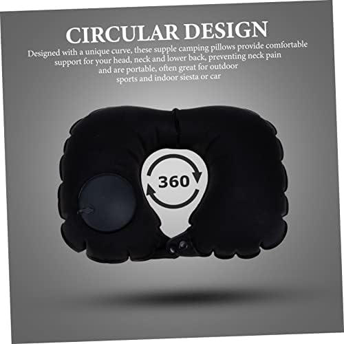 Healifty Comfortable Travel Pillow with Neck Support Portable Airplane Pillow for Long Flights